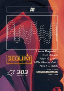 Seguim Records @ 303 / Luca Papaleo / Xama / Alex García / Vince Void / Perro Jimbo