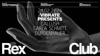 Vibrate Presents: Callush, Carla Schmitt, Durdenhauer