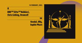 Bmi, Chris Liebing, Drumcell, Kendal, Nebbieri, Olly, Sophie Phare, Zitto