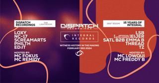 Dispatch Recordings X 15 Years Of Integral