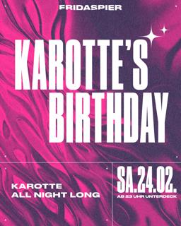 Karotte'S Birthday, Karotte All Night Long X Fridas Pier