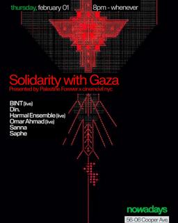 Solidarity With Gaza Presented By Palestine Forever And Cinemóvil Nyc