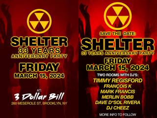 Shelter 33Rd Year Anniversary