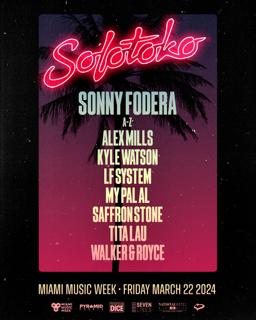 Sonny Fodera Presents Solotoko - Miami Music Week Pool Party