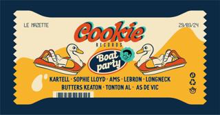 Boat Party • Cookie Records: Kartell, Sophie Lloyd, Ams