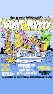 Tied 11 Year Anniversary Boat Party With Doudou Md, Sakro B2B Max Jacobson