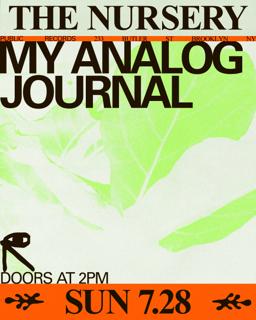 [Cancelled] My Analog Journal In The Nursery