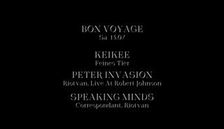 Bon Voyage With Keikee, Peter Invasion & Speaking Minds