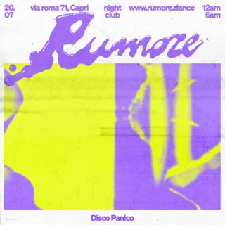 Rumore Season 24 Party N. 8 W/ Disco Panico