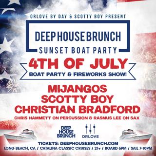 Deep House Brunch 4Th Of July Boat Party & Fireworks Show