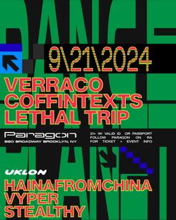 Dance Planet: Verraco, Coffintexts, Lethal Trip + Uklon