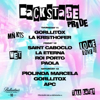 Jueves 11/07 - Mñkts X Backstage Club - After Pride