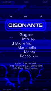 Disonante With Rocco.Fx (Live), Marianella, Intruso, J Bronsted, Menta