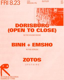 Dorisburg (Open To Close) / Binh + Emsho / Zotos