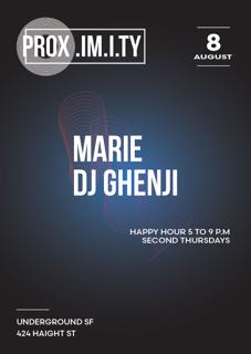 Prox. Happy Hour W// Marie & Dj Ghenji - Strut_Sf