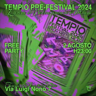 Tempio Pre-Festival: Free Party