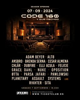 Code 160 In Fabrik With Adam Beyer, Chlär, Dubfire And Much More