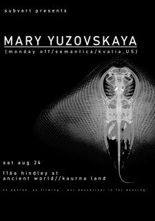 Subvert Presents Mary Yuzovskaya