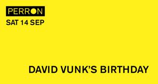 David Vunk'S Birthday