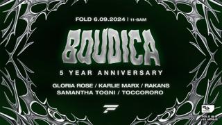 Boudica 5 Year Anniversary: Toccororo, Samantha Togni, Rakans, Karlie Marx, Gloria Rose 