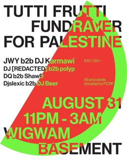 Tutti Frutti Fundraver For Palestine