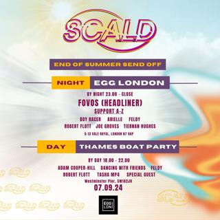 Scald End Of Summer Send Off - Night Egg Club Night - Fovos