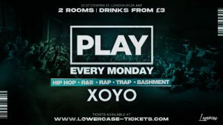 Play London - The Biggest Weekly Monday Student Night