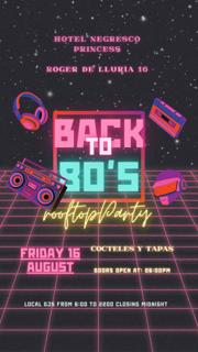 Back To The 80´S Rooftop Party - Free Entrance