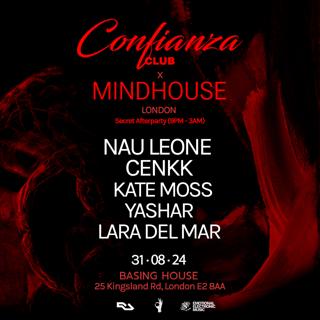 Mind House Secret After Party & Confianza Cenkk, Kate Moss, Nau Leone