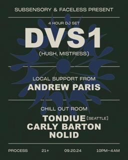 Subsensory & Faceless Present: Dvs1 (4 Hour Set)