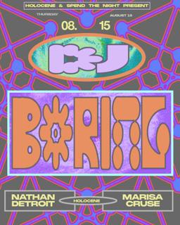 Dj Boring, Nathan Detroit, Marisa Cruse