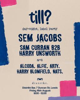 Till? Records: Distrikt Terrace Party W/ Sem Jacobs