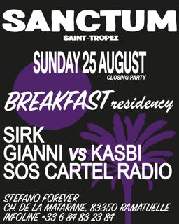 Sanctum Club: Breakfast Residency Closing