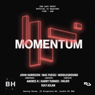 Momentum: Andres R, Harry Turner, John Harrison, Mas Fuego, Middleground, Raldo, Suly Aslan