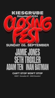 Kiesgrube Closing Fest With Jamie Jones; Seth Troxler; Adam Ten & Inan Batman