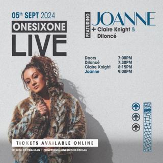 Onesixone Live Presents Joanne