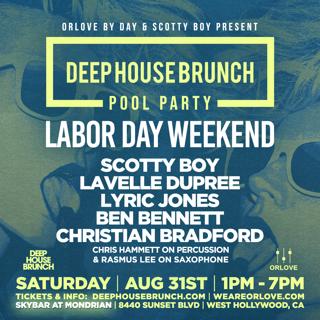 Deep House Brunch Pool Party [Labor Day Saturday]