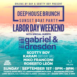 Deep House Brunch Boat Party Feat. Gabriel & Dresden