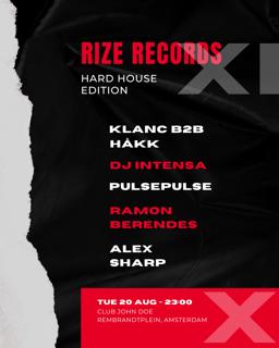 Klubnacht With Rize : Hardhouse Edition