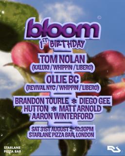 Bloom Presents: Tom Nolan & Ollie Bc (Tech House & Deep Tech)