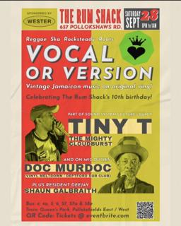 Rum Shack 10Th Birthday - Vocal Or Version Reggae Dance With Tiny T & Doc Murdoc