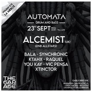 Drum & Bass - Alcemist 23Sept - La Mercè, Holiday Eve By Automata Dnb At The Garage Club