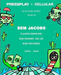 Cellular Sounds X Pressplay Presents Sem Jacobs