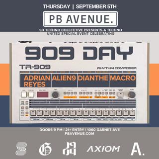 Sdtc X Axiom X 1904 X Groovers Ball Presents: 909 Day