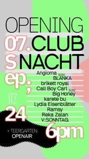 Opening Clubnacht + Shrimps Open Air