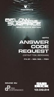 Below The Surface With Answer Code Request