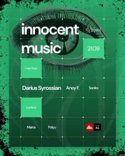 Innocent Music Season Opening With Darius Syrossian (Defected) & Aney F