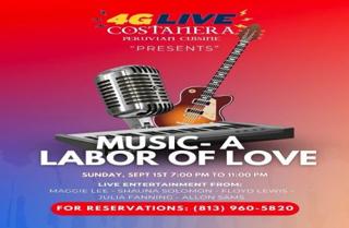 4G Live And Costanera Peruvian Cuisine Present The 'Labor Day Weekend Of Music And Fun'