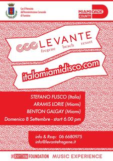 Levante Beach & Resort: Dj Set Con Aramís Lorié, Stefano Fusco E Benton Galgay