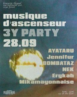 Musique D'Ascenseur 3 Year Party